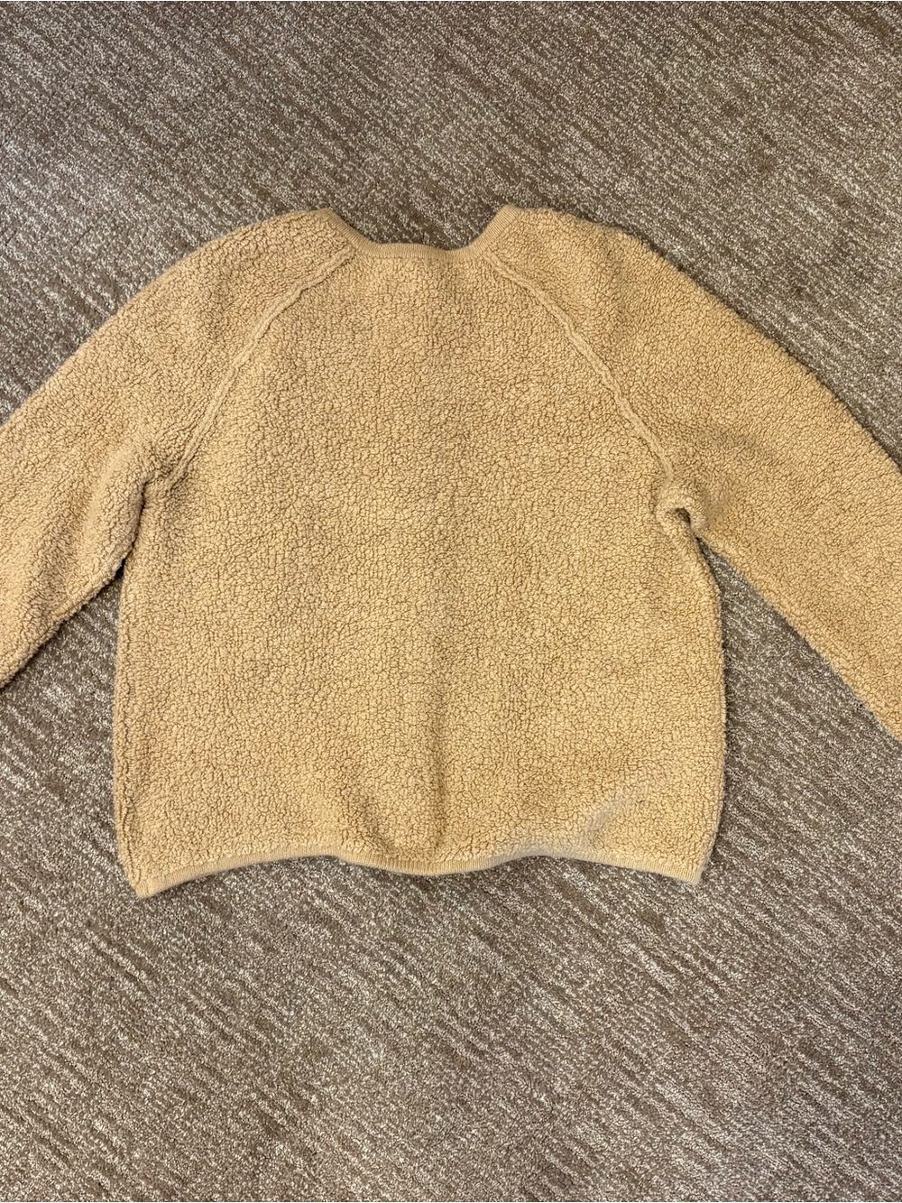 Talbots Boucle Teddy Bear Cardigan Sweater With Gold Buttons | Size Large - Picture 11 of 11
